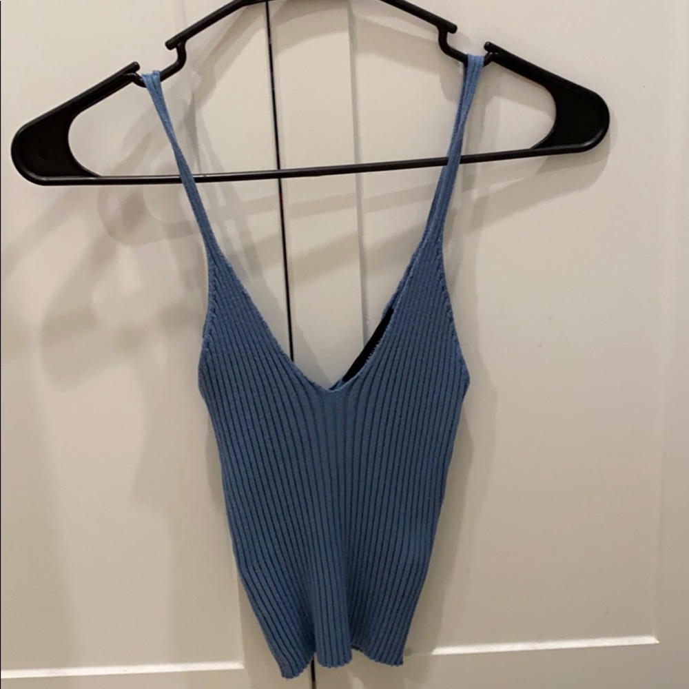 Light Blue Crop Top